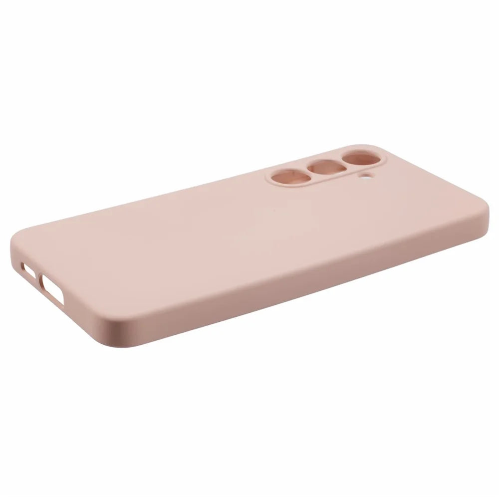 For Samsung Galaxy S24 FE Case TPU Back Soft Anti-Scratch Fiber Lining Phone Cover - Pink - 5