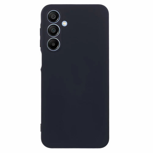 For Samsung Galaxy A16 5G / A16 4G Case TPU Back Soft Anti-Scratch Fiber Lining Phone Cover - Black - 1