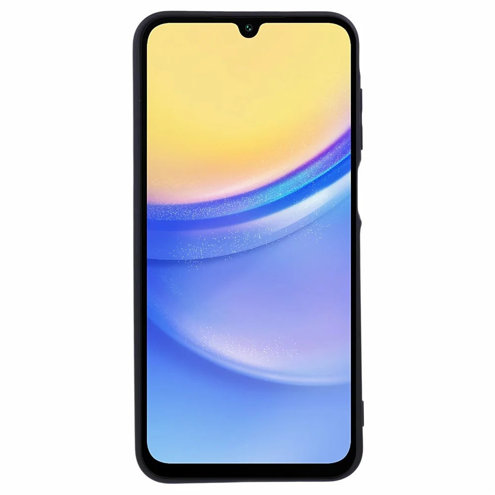 For Samsung Galaxy A16 5G / A16 4G Case TPU Back Soft Anti-Scratch Fiber Lining Phone Cover - Black - 2