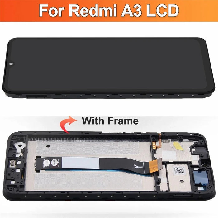 For Xiaomi Poco C61 4G / Redmi A3 4G OEM Grade S IPS LCD Screen and Digitizer Assembly + Frame (Without Logo) - 4