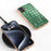 ABEEL For iPhone 16 Case Electroplating Phone Cover Crocodile Texture Genuine Cow Leather+TPU Protective Case - Green - 4