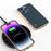 ABEEL For iPhone 16 Pro Max Case Electroplating Phone Cover Horizon Series Genuine Cow Leather+TPU Protective Case - Green - 4