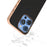 ABEEL For iPhone 16 Pro Case Electroplating Phone Cover Star Series Genuine Cow Leather+TPU Protective Case - Black - 3
