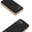 ABEEL For iPhone 16 Plus Case Electroplating Phone Cover Star Series Genuine Cow Leather+TPU Protective Case - Black - 2