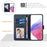 For Samsung Galaxy A16 5G / A16 4G Case RFID Blocking Wallet Leather Phone Cover with Strap - Black - 3