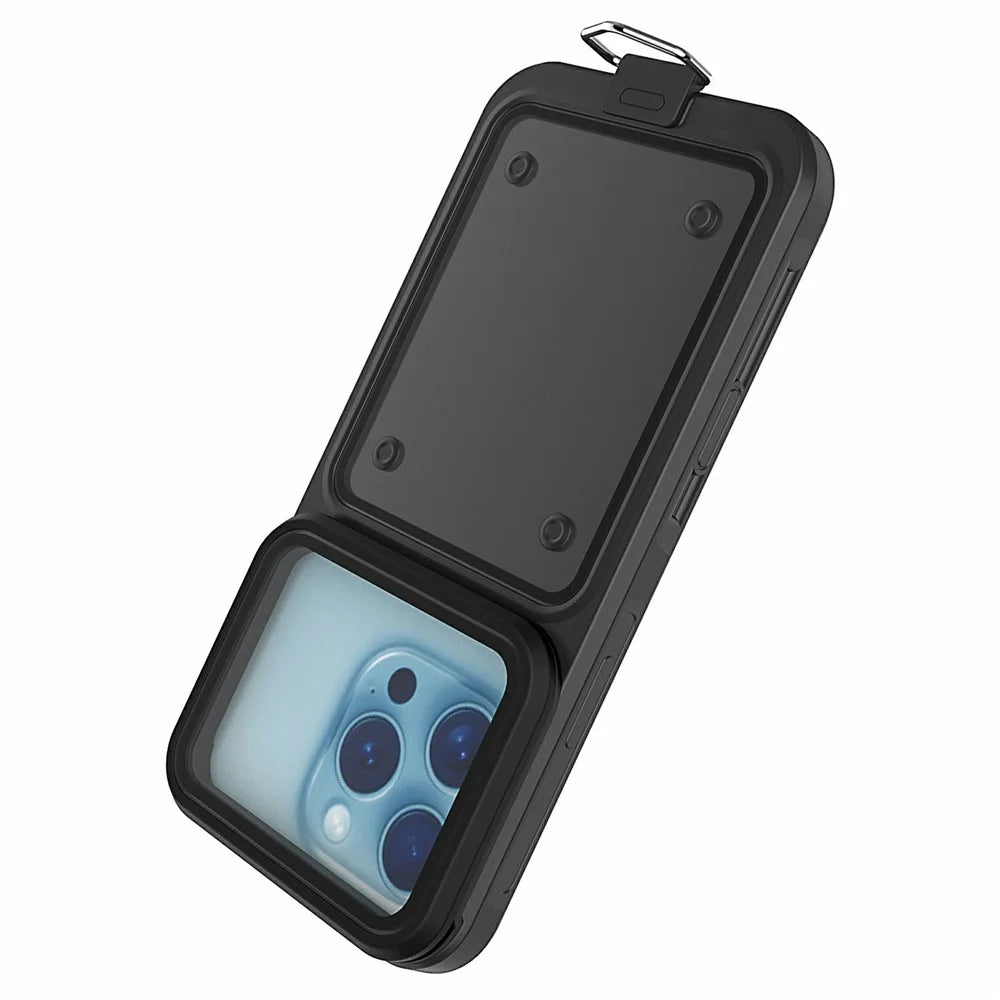IP68 Waterproof Case for 6.5-6.9 Inch Phones Air Bag Shockproof Underwater Phone Cover - Black - 3