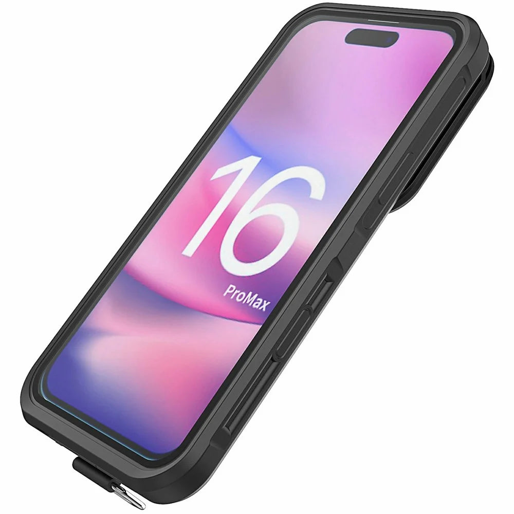 IP68 Waterproof Case for 6.5-6.9 Inch Phones Air Bag Shockproof Underwater Phone Cover - Black - 4