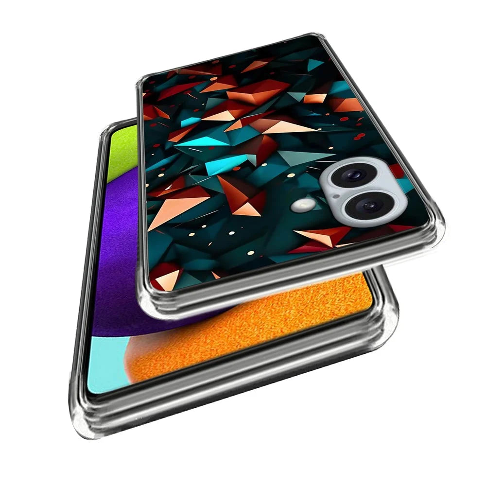 For iPhone 16 Case Shock-Absorbent TPU Pattern Printed Phone Cover - Style A - 2