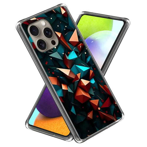 For iPhone 16 Pro Max Case Shock-Absorbent TPU Pattern Printed Phone Cover - Style A - 1