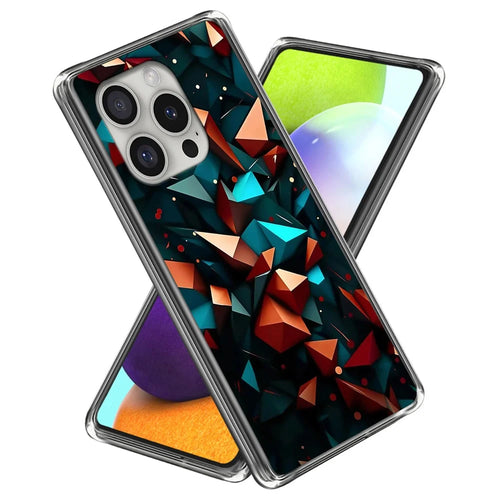 For iPhone 16 Pro Case Shock-Absorbent TPU Pattern Printed Phone Cover - Style A - 1