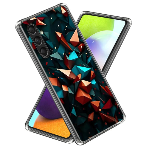 For Samsung Galaxy A16 5G / A16 4G Case Shock-Absorbent TPU Pattern Printed Phone Cover - Style A - 1