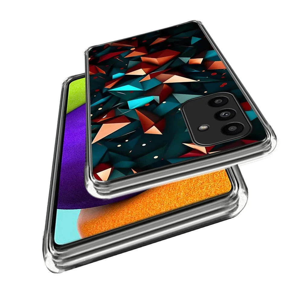 For Samsung Galaxy A15 4G / 5G Case Shock-Absorbent TPU Pattern Printed Phone Cover - Style A - 2