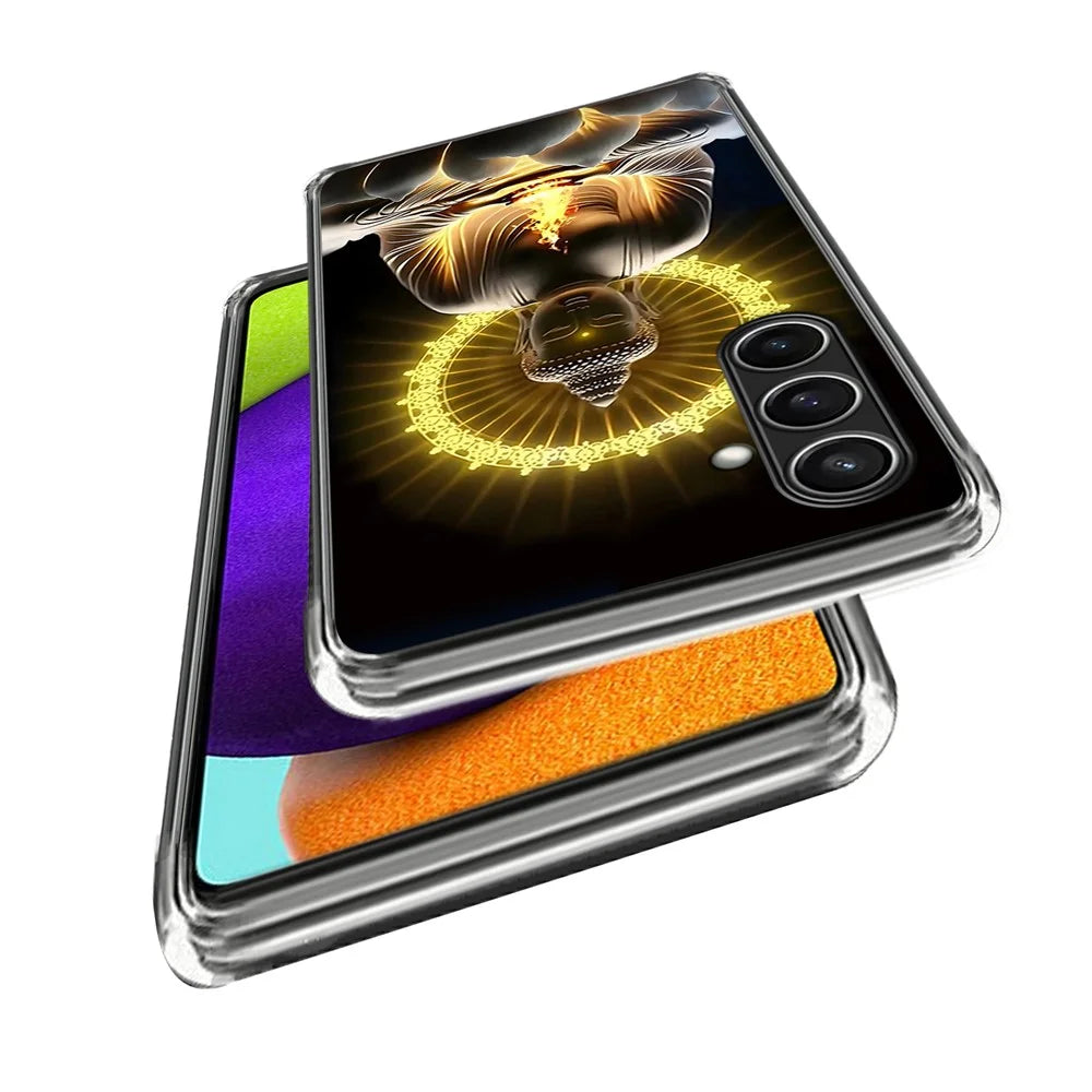 For Samsung Galaxy S24 FE Case Shock-Absorbent TPU Pattern Printed Phone Cover - Style M - 2