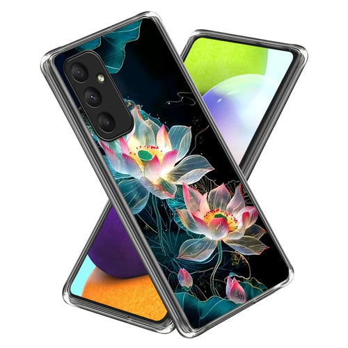 For Samsung Galaxy A55 5G Case Shock-Absorbent TPU Pattern Printed Phone Cover - Style E - 1