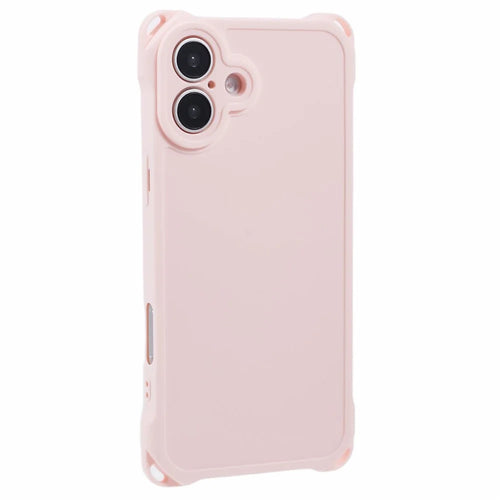 For iPhone 16 Plus Case Reinforced Corner Protection TPU Phone Cover - Pink - 1