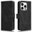 For iPhone 16 Pro Leather Case Skin-Feel Anti-Drop Wallet Flip Phone Cover - Black - 1