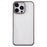 For iPhone 16 Pro Max Case TPU+PC Crystal Clear Back Cover with Lanyard Holes - Grey - 1