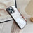 For iPhone 16 Pro Max Case TPU+PC Crystal Clear Back Cover with Lanyard Holes - Grey - 2