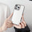 For iPhone 16 Pro Max Case TPU+PC Crystal Clear Back Cover with Lanyard Holes - Grey - 3