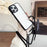 For iPhone 16 Pro Max Case TPU+PC Crystal Clear Back Cover with Lanyard - Black - 2