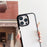 For iPhone 16 Pro Max Case TPU+PC Crystal Clear Back Cover with Lanyard - Black - 4