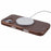 X-LEVEL For iPhone 16 Magnetic Case Hard PC Phone Cover Carbon Nano-Fiber Texture - Titanium Gold - 4