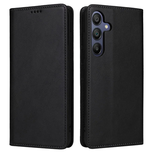 For Samsung Galaxy A16 5G / A16 4G Case RFID Blocking PU Leather Phone Wallet Cover - Black - 1