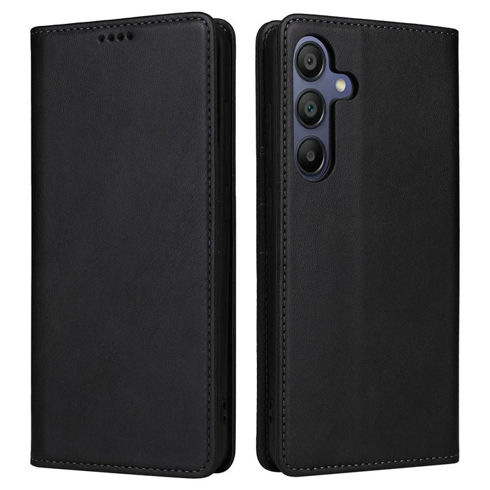 For Samsung Galaxy A16 5G / A16 4G Case RFID Blocking PU Leather Phone Wallet Cover - Black - 1