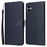 For Samsung Galaxy A06 4G Case Wallet Stand View PU Leather Phone Cover - Blue - 1