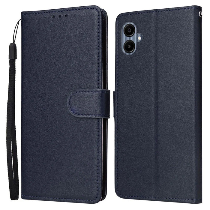 For Samsung Galaxy A06 4G Case Wallet Stand View PU Leather Phone Cover - Blue - 1