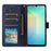 For Samsung Galaxy A06 4G Case Wallet Stand View PU Leather Phone Cover - Blue - 2