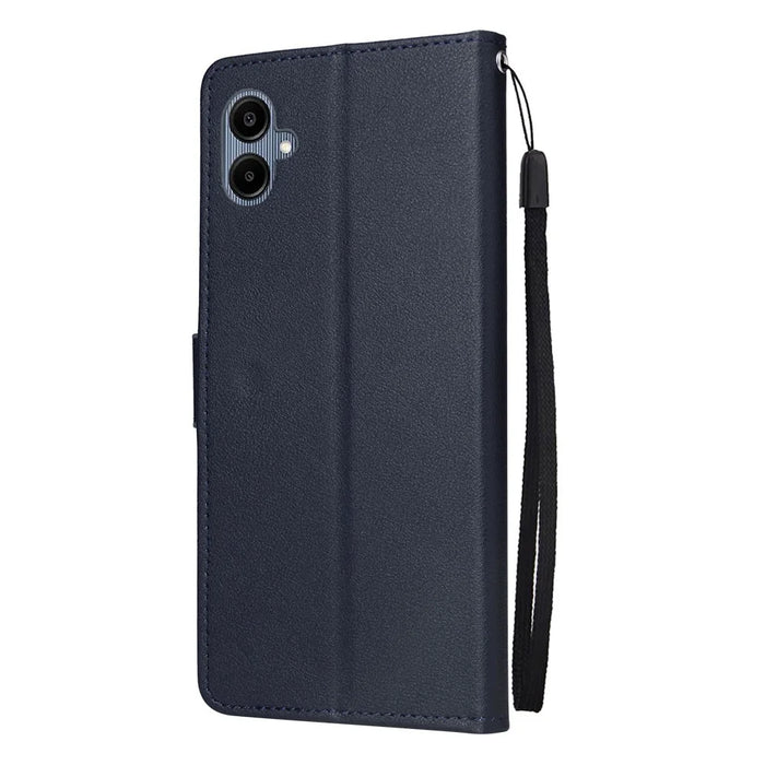 For Samsung Galaxy A06 4G Case Wallet Stand View PU Leather Phone Cover - Blue - 6