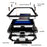 R-JUST For iPhone 16 Pro Max Case PC+Silicone+Metal Kickstand Phone Cover with Tempered Glass Film - Black - 6