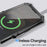 R-JUST For iPhone 16 Plus Case PC+Silicone+Metal Kickstand Phone Cover with Tempered Glass Film - Black - 2