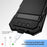 R-JUST For iPhone 16 Plus Case PC+Silicone+Metal Kickstand Phone Cover with Tempered Glass Film - Black - 3