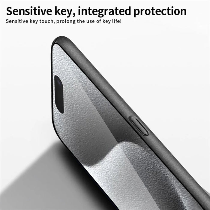 MOFI Shield Matte Series for iPhone 16 Pro Case PC Phone Cover Slim Fit - Black - 3