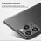 MOFI Shield Matte Series for iPhone 16 Pro Case PC Phone Cover Slim Fit - Black - 4