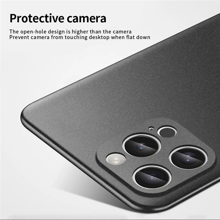 MOFI Shield Matte Series for iPhone 16 Pro Case PC Phone Cover Slim Fit - Black - 4