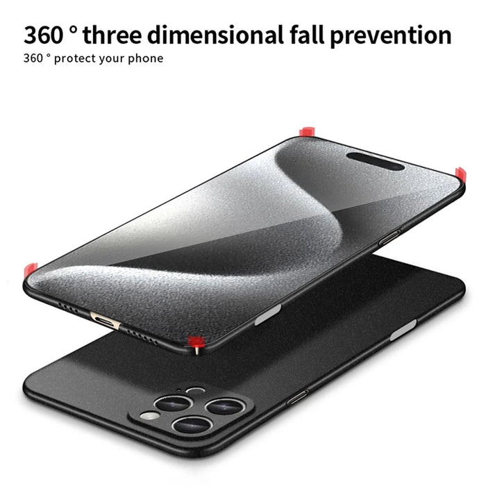 MOFI Shield Matte Series for iPhone 16 Pro Case PC Phone Cover Slim Fit - Black - 6