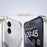 For iPhone 16 Bumper Case No Frame Aluminium Alloy X-Shape Phone Cover - Coffee - 5