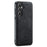 DG.MING For Samsung Galaxy S24 FE Case PU Leather Covered PC+TPU Hybrid Phone Shell - Black - 1