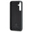 DG.MING For Samsung Galaxy S24 FE Case PU Leather Covered PC+TPU Hybrid Phone Shell - Black - 3