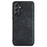 DG.MING For Samsung Galaxy S24 FE Case PU Leather Covered PC+TPU Hybrid Phone Shell - Black - 4