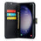 DG.MING for Samsung Galaxy S24 FE Case Detachable Split Leather Phone Cover - Black - 2