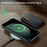 DG.MING M5 Series For Samsung Galaxy S24 FE Case Detachable Magnetic Leather Phone Cover with Card Slots - Black - 4