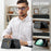 DG.MING M5 Series For Samsung Galaxy S24 FE Case Detachable Magnetic Leather Phone Cover with Card Slots - Black - 5