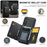DG.MING M5 Series For Samsung Galaxy S24 FE Case Detachable Magnetic Leather Phone Cover with Card Slots - Black - 6