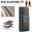 DG.MING M5 Series For Samsung Galaxy S24 FE Case Detachable Magnetic Leather Phone Cover with Card Slots - Black - 7