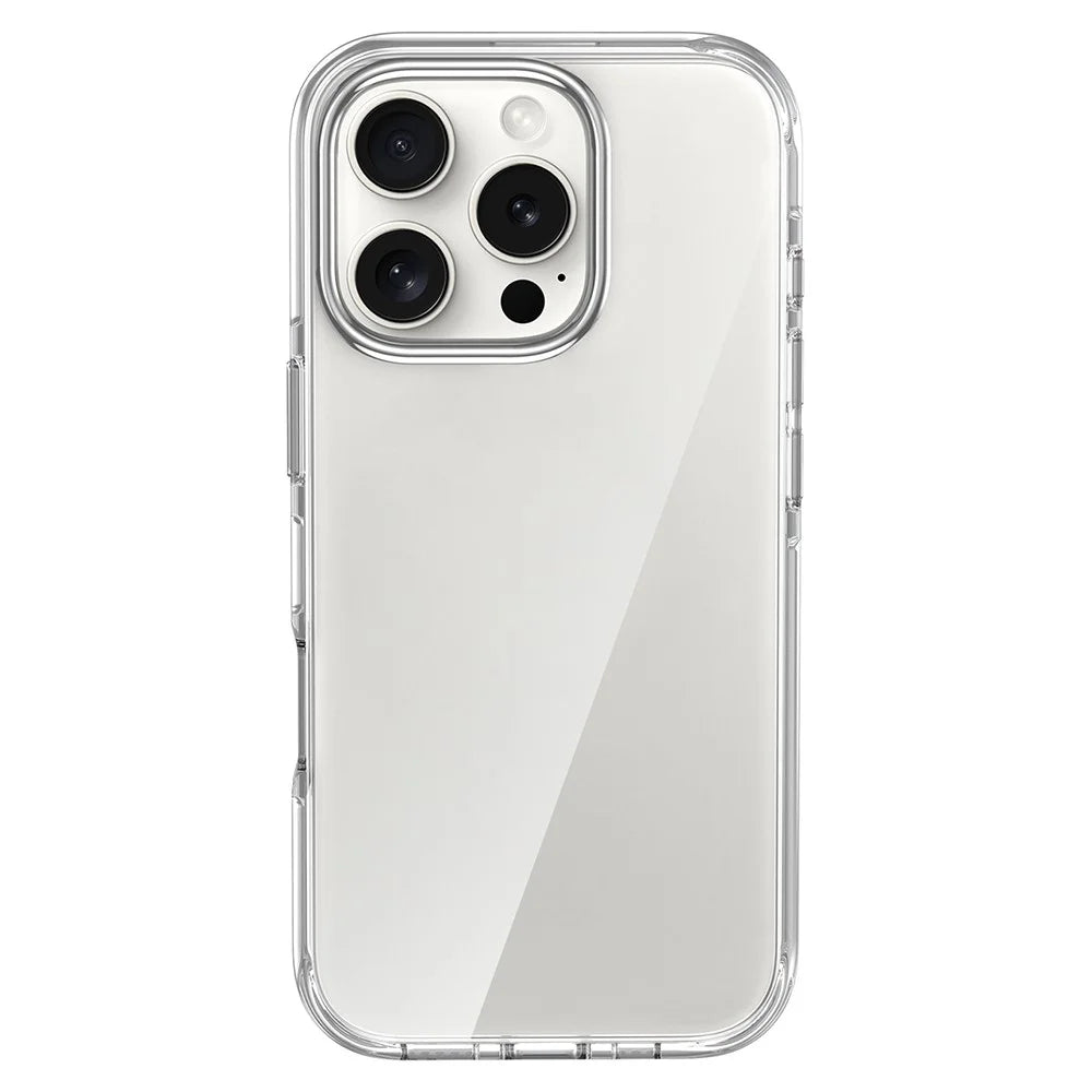 For iPhone 16 Pro Case Airbag Design PC+TPU Clear Protective Phone Cover - 2