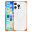 For iPhone 16 Pro Max Case Compatible with MagSafe Reinforced Corners TPU+Acrylic+TPE Phone Cover - Orange - 1